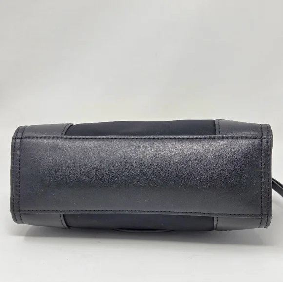 Tory Burch Ella Micro Tote in Black Nylon and Leather - Picture 3 of 7